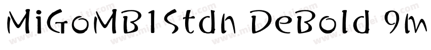 MiGoMB1Stdn DeBold 9ms字体转换